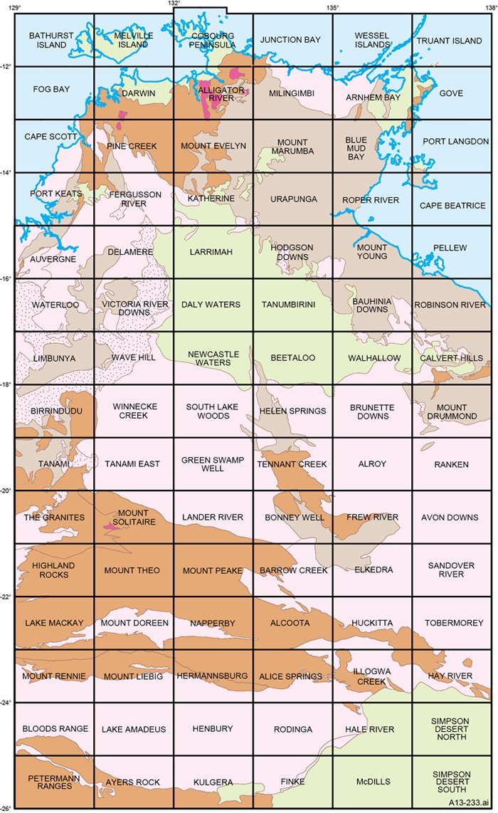 1:250K Raster Geology Map Index